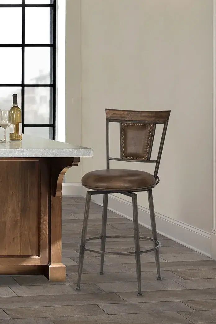 Danforth Commercial Metal Swivel Bar Stool