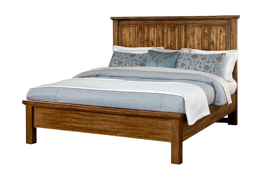Artisan & Post Maple Road Queen Mansion Bed with Low Profile Footboard in Antique Amish
