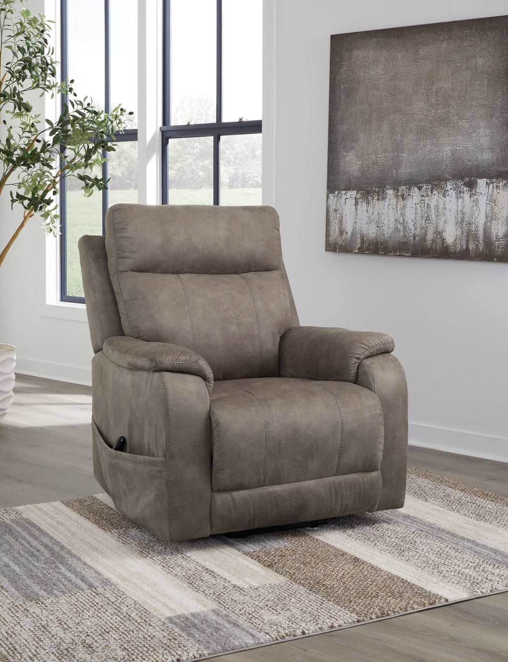 Crestmeade Power Lift Recliner in Fossil