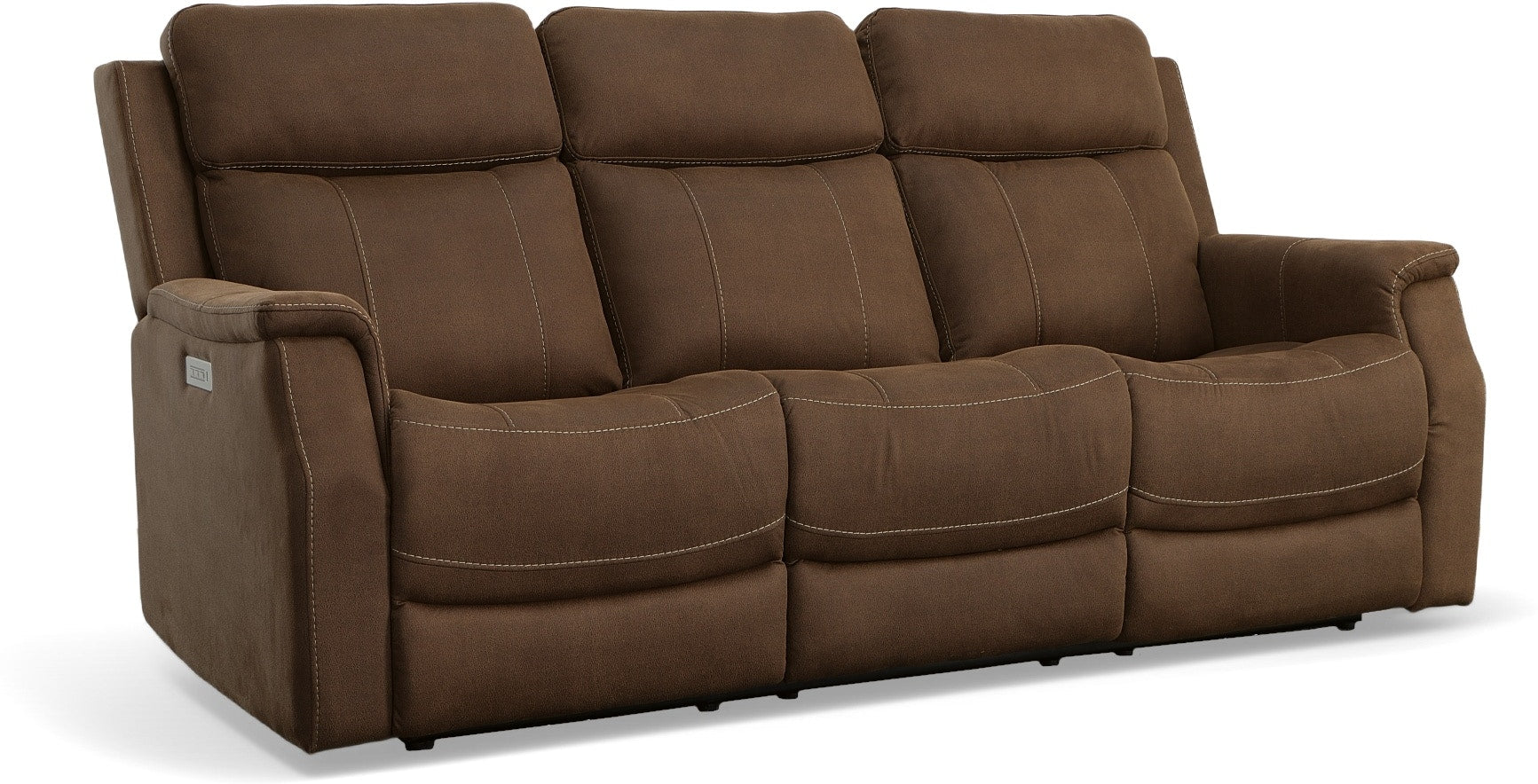 Flexsteel Easton Power Reclining Sofa with Power Headrests and Lumbar