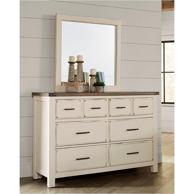 Vaughan-Bassett Chestnut Creek Dresser & Mirror in Alpaca/Greige