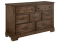 Artisan & Post Cool Rustic 7 Drawer Dresser Mink Finish