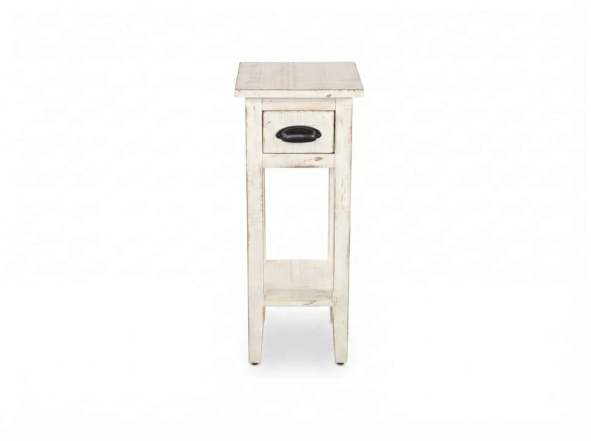 Sunny Designs Marina White Sand Chair Side Table
