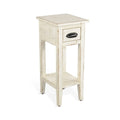 Sunny Designs Marina White Sand Chair Side Table