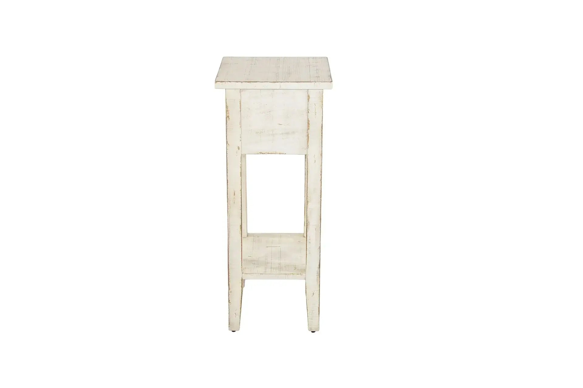 Sunny Designs Marina White Sand Chair Side Table
