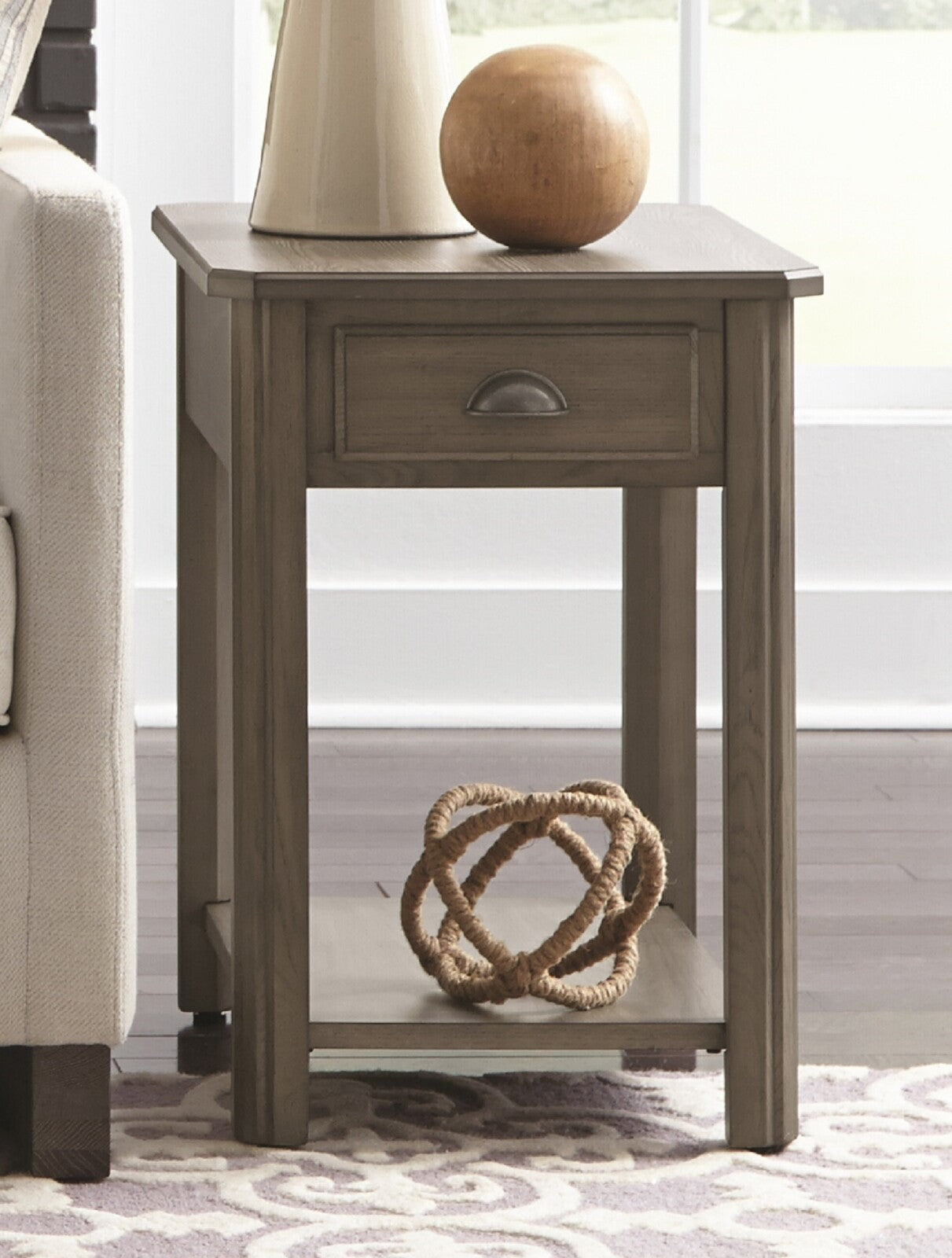 Lakeland Oak Rectangular End Table
