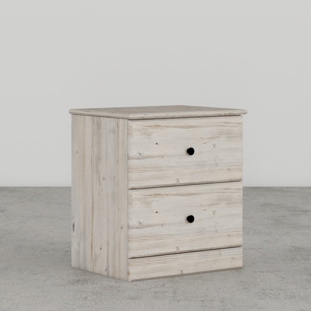 Perdue 2 Drawer Nightstand in Frosted Pine