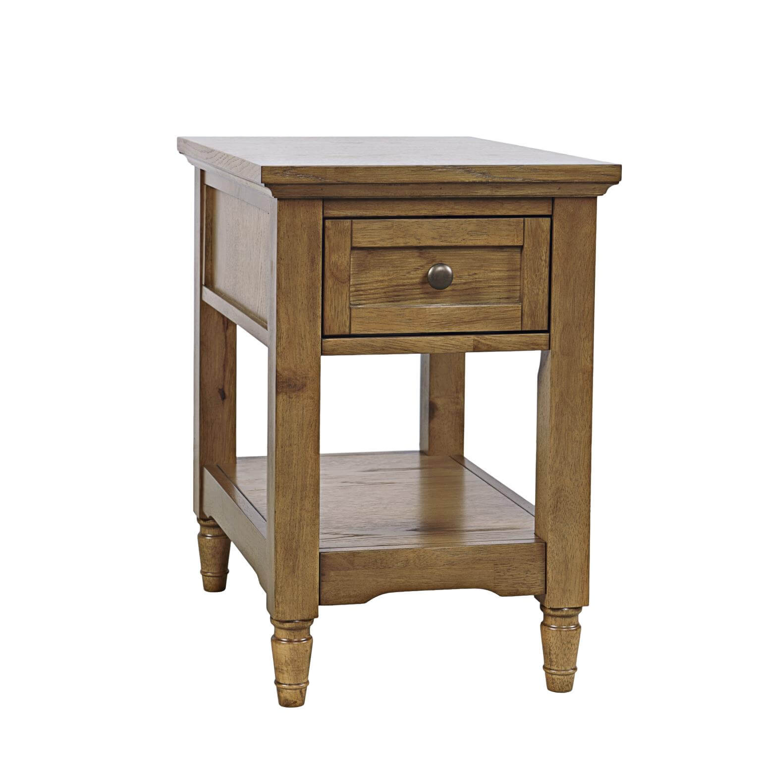 Brentwood Chairside Table - Cascade Oak