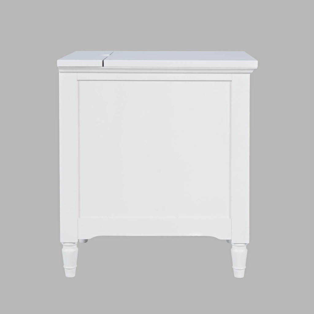 Westport Cabinet Power Chair Side Table in Westport White