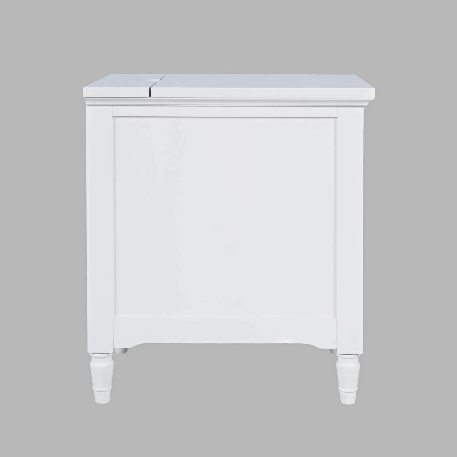 Westport Cabinet Power Chair Side Table in Westport White
