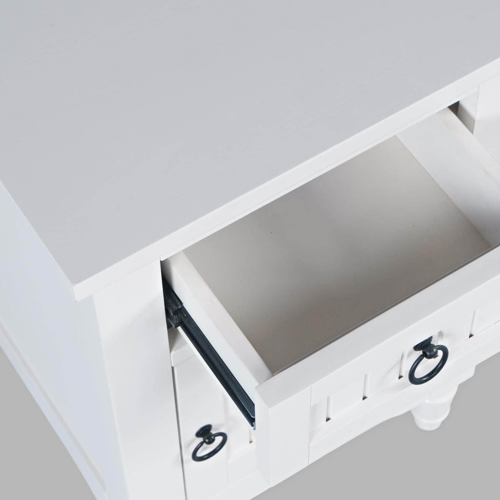 Westport Cabinet Power Chair Side Table in Westport White