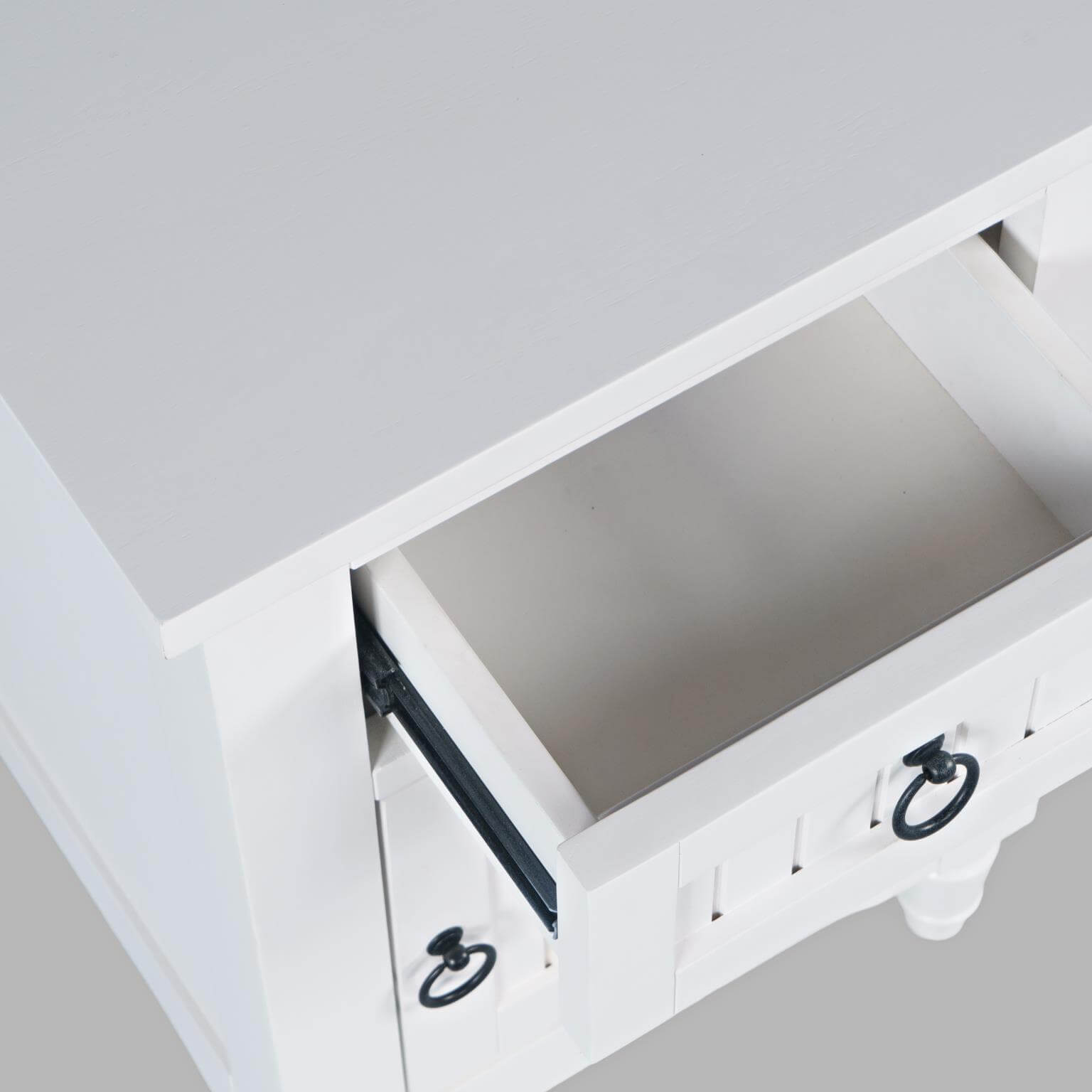 Westport Cabinet Power Chair Side Table in Westport White