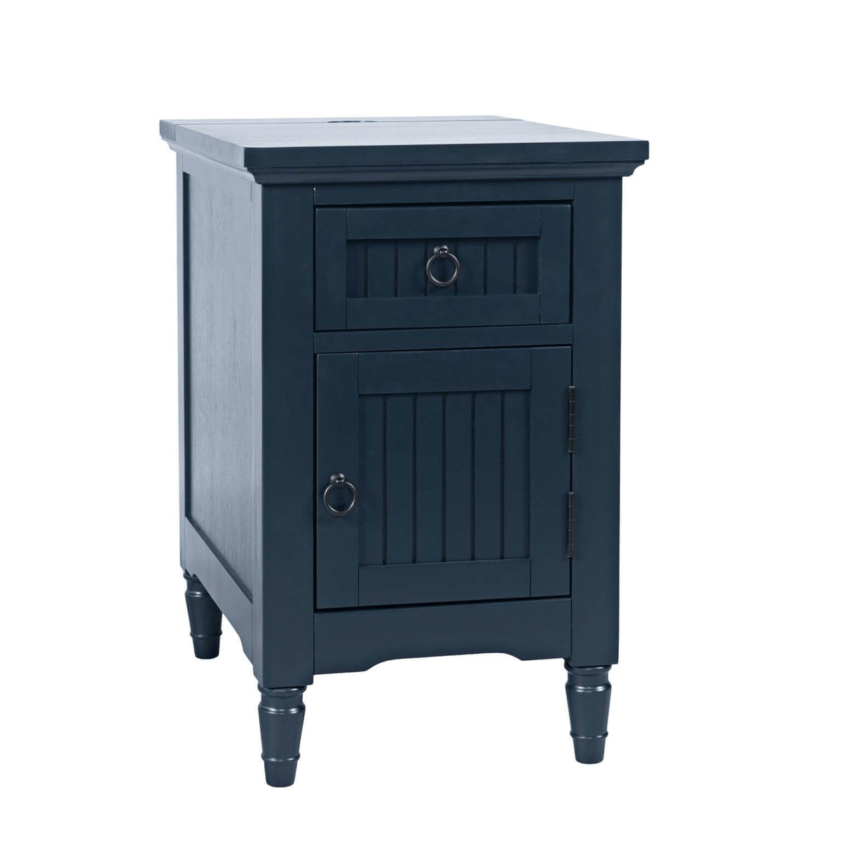Westport Cabinet Power Chair Side Table in Navy