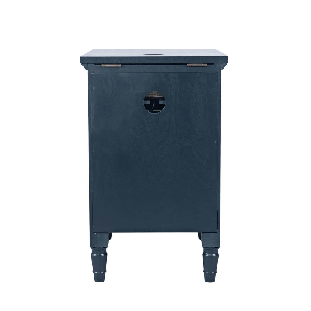 Westport Cabinet Power Chair Side Table in Navy