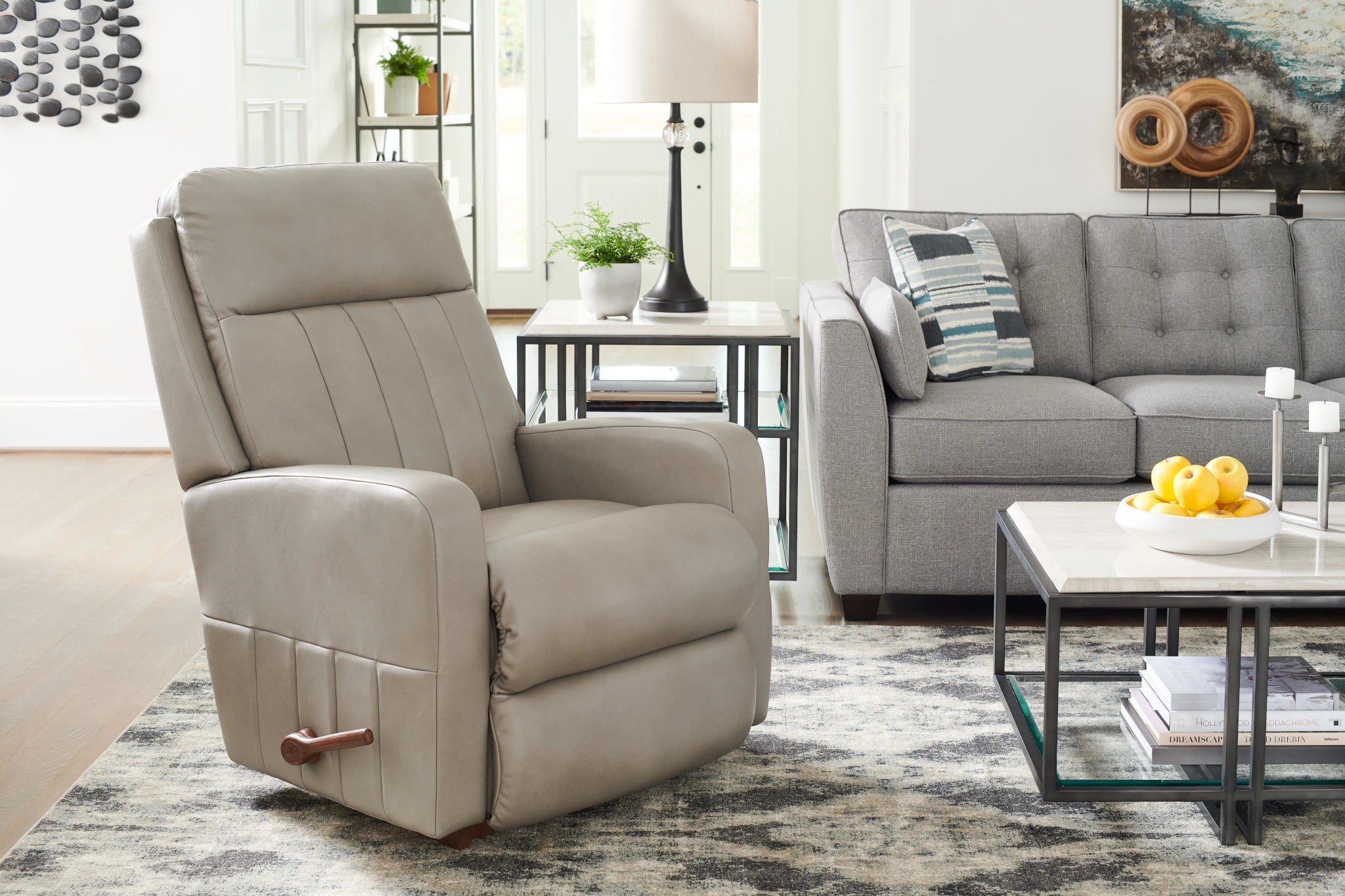 La-Z-Boy Finley Leather Rocking Recliner