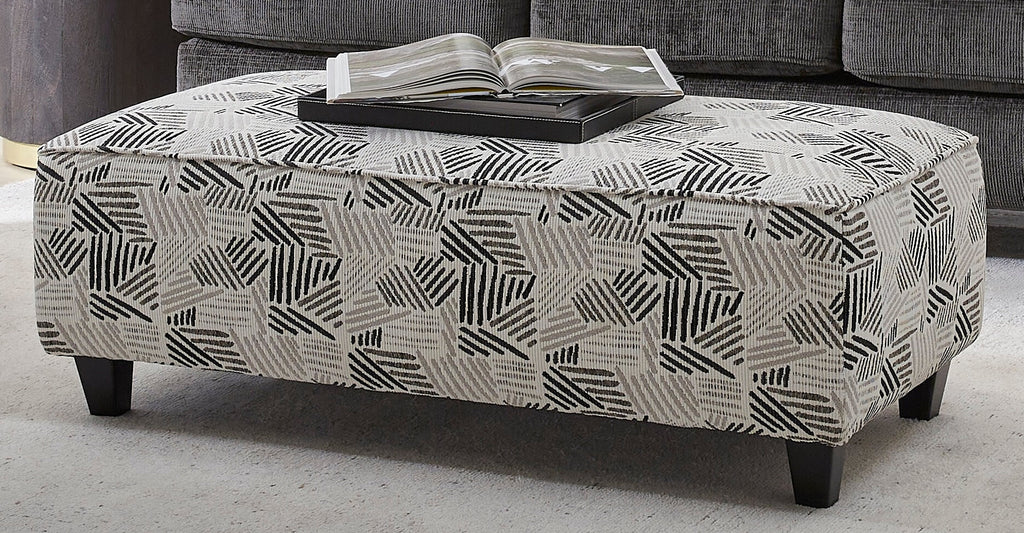 Fusion Cocktail Ottoman in Yorkshire Slate
