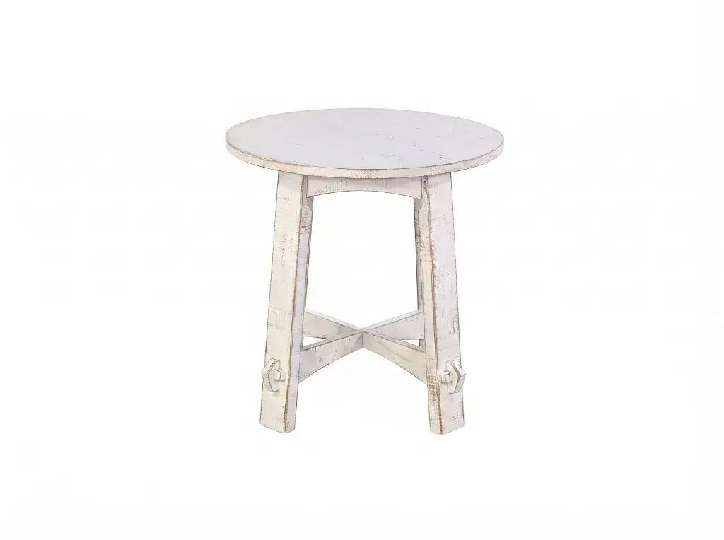 Sunny Designs Marina White Sand End Table