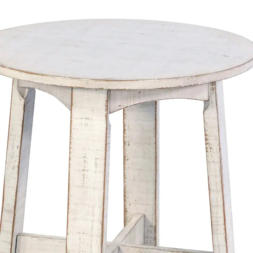 Sunny Designs Marina White Sand End Table