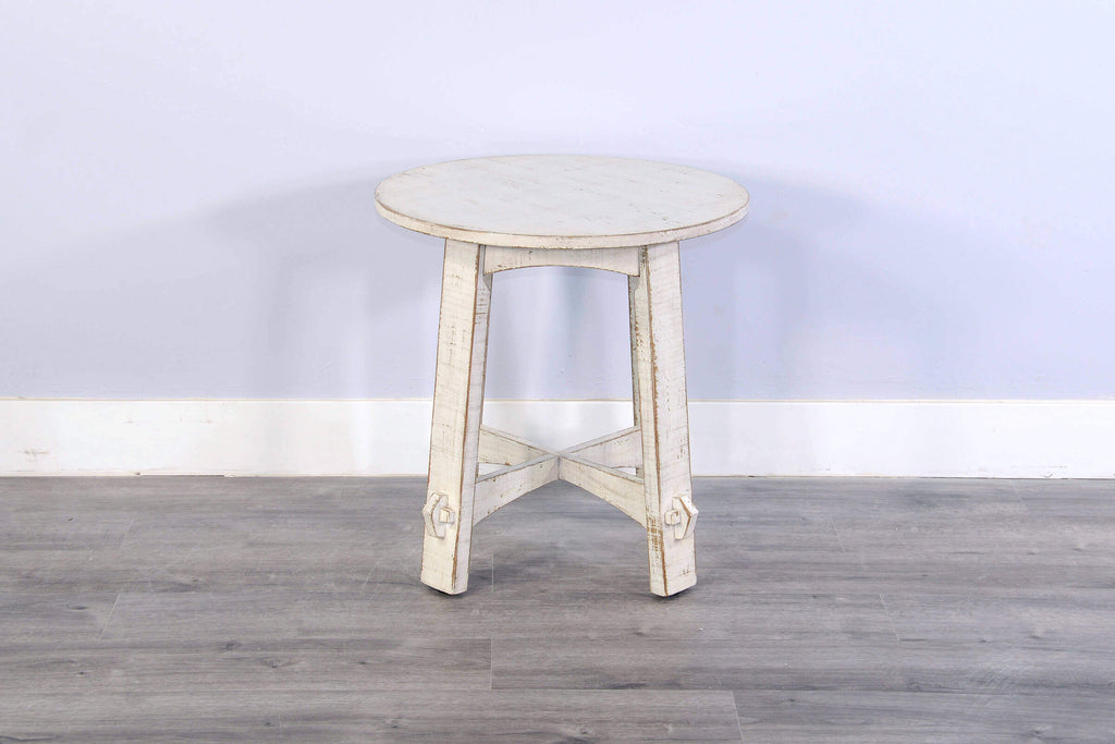 Sunny Designs Marina White Sand End Table