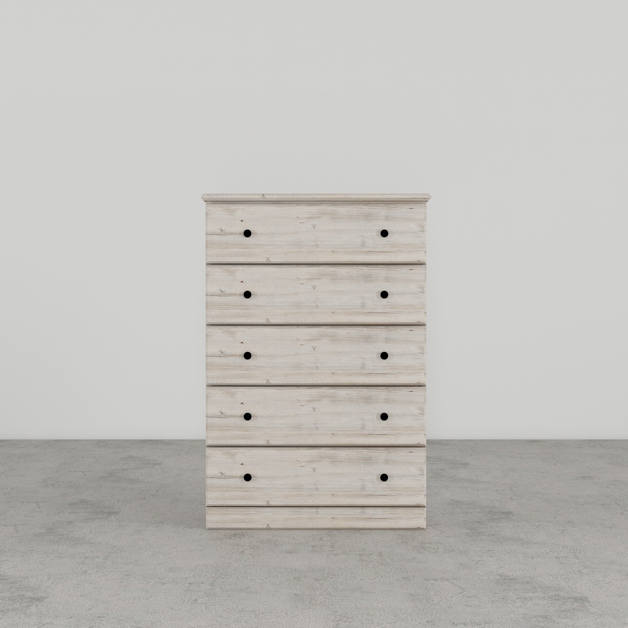 Perdue 5 Drawer Big Chester in Frosted Pine