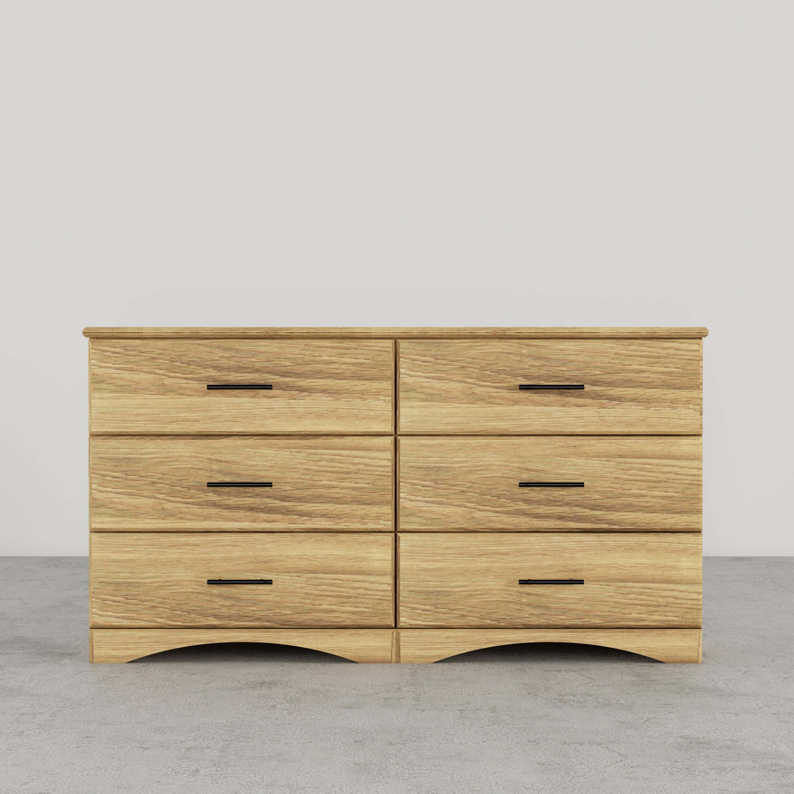 Perdue 6 Drawer Dresser Essential Plus in Lancelot Oak