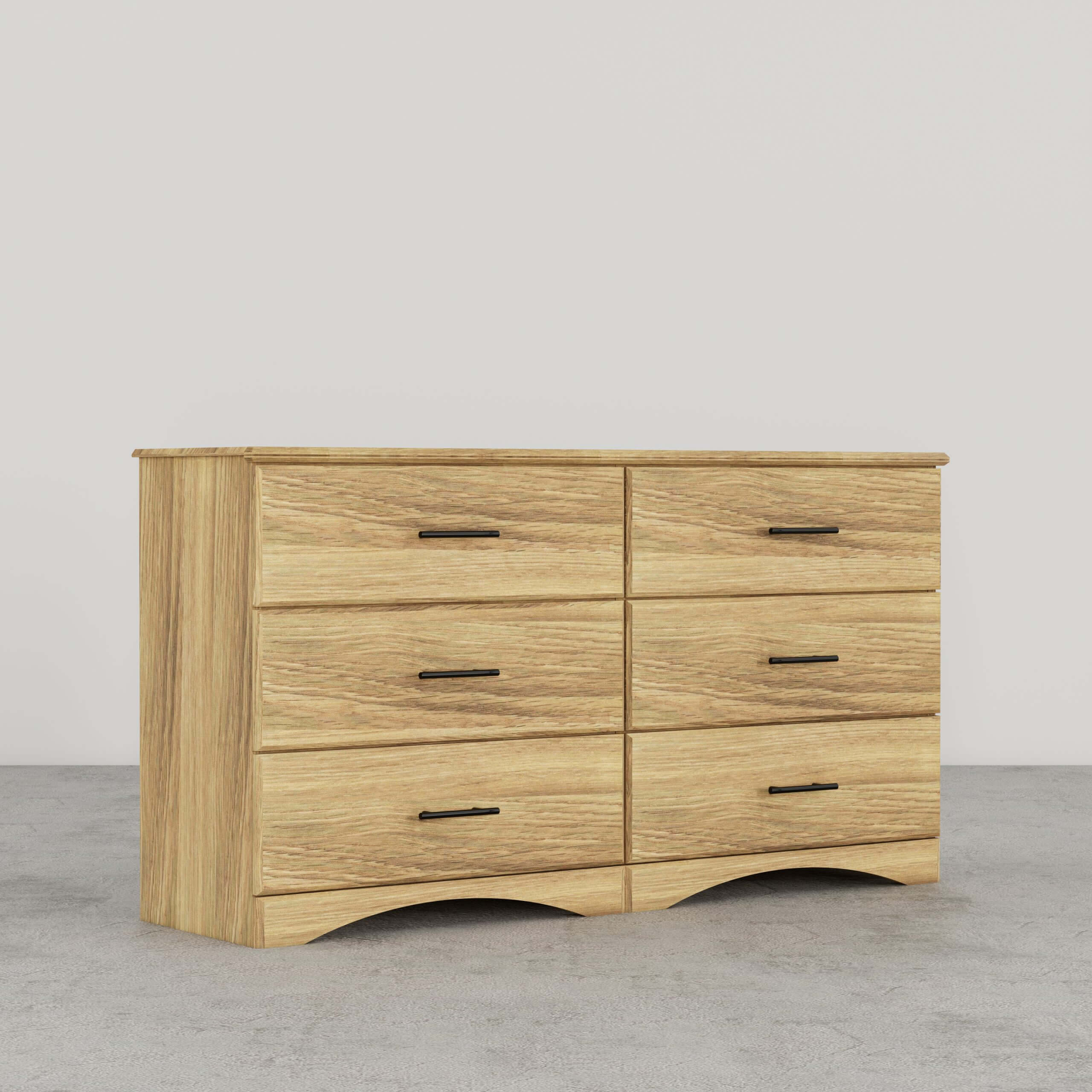 Perdue 6 Drawer Dresser Essential Plus in Lancelot Oak
