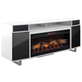 Classic Flame Enterprise 72" White