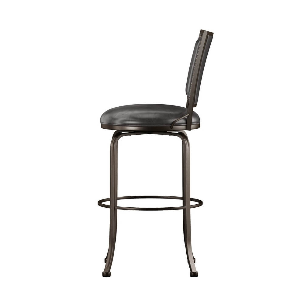 Belle Grove Commercial Metal Swivel Counter Stool