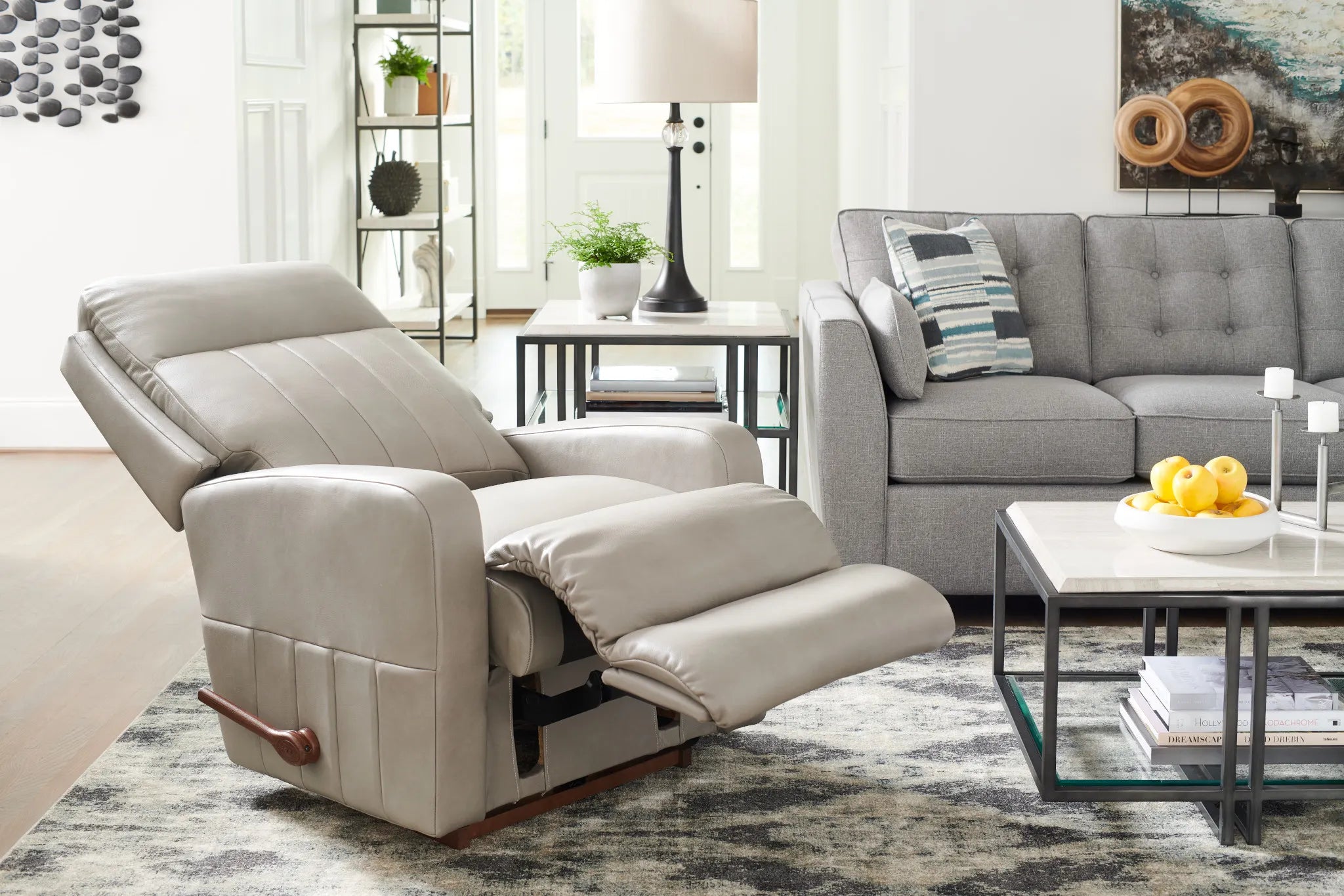 La-Z-Boy Finley Leather Rocking Recliner