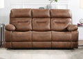 AWF 560 Palomino Brown Manual Reclining Sofa