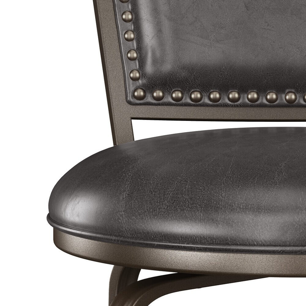 Belle Grove Commercial Metal Swivel Counter Stool