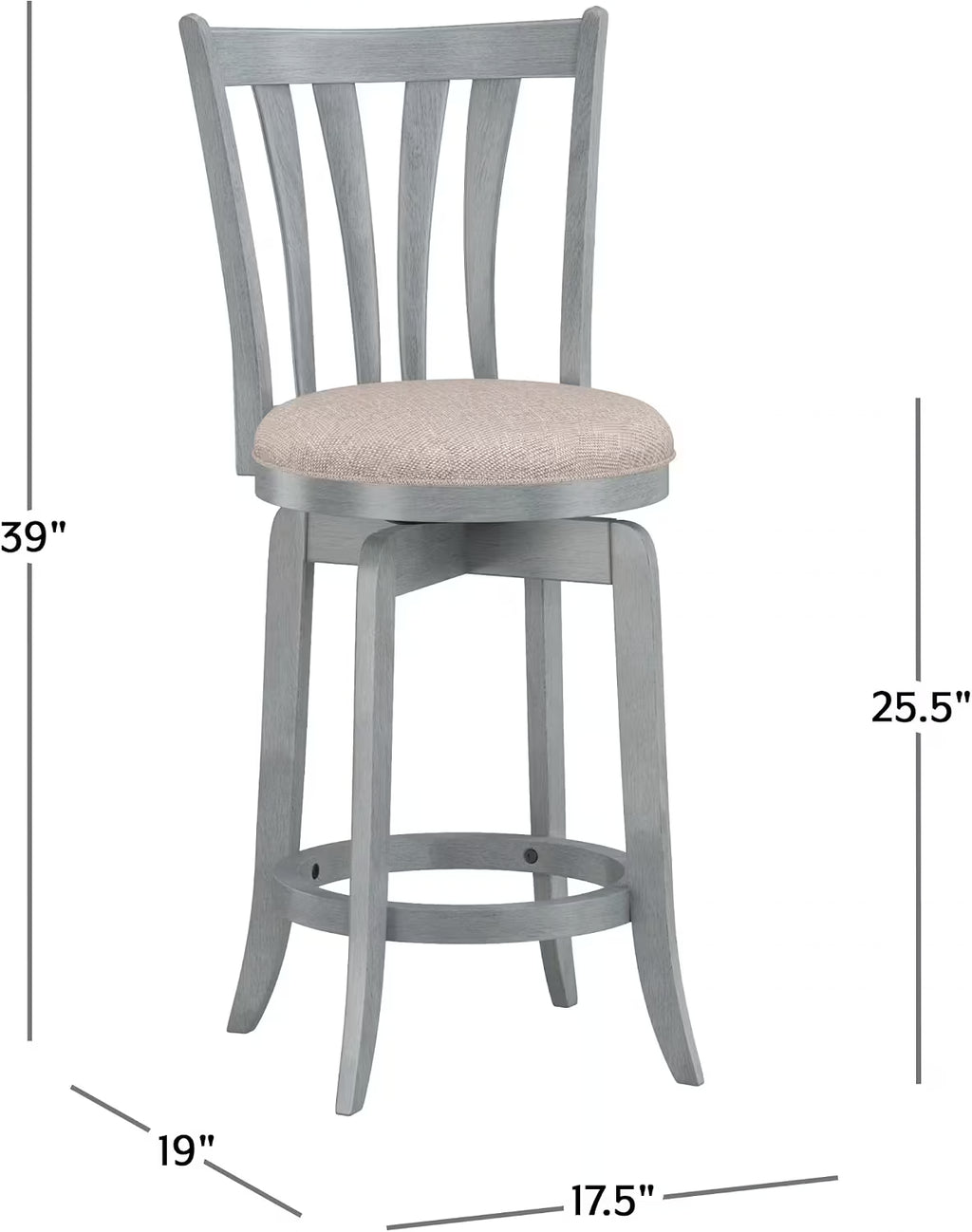 Savana Swivel Counter Stool Blue