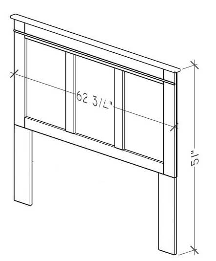 Perdue Hearthstone Pine Full / Queen Headboard