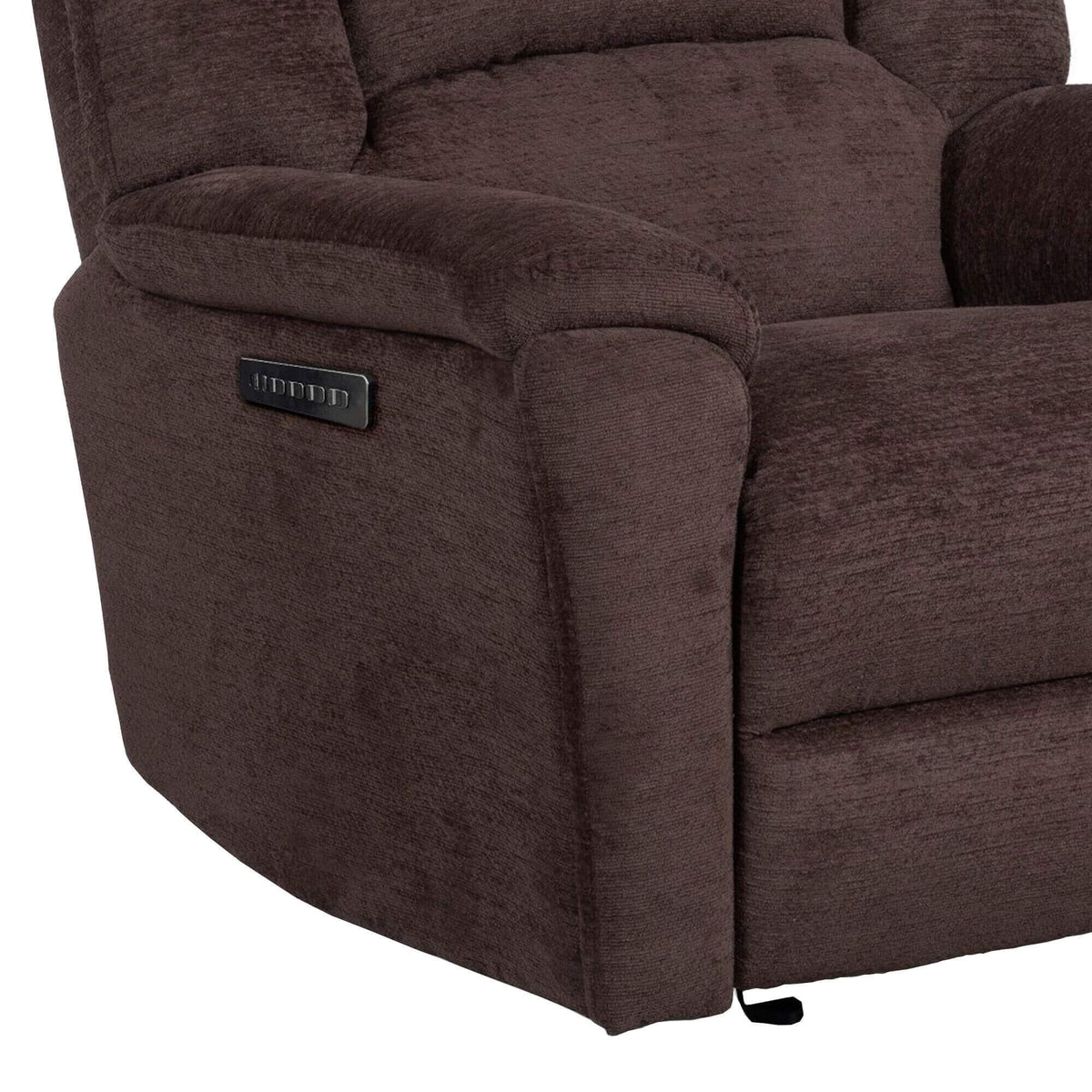 Flexsteel Perfect Match Plush Power Gliding Recliner with Power Headrest & Lumbar