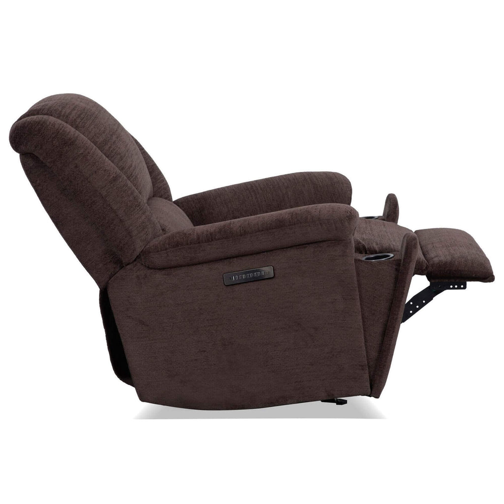 Flexsteel Perfect Match Plush Power Gliding Recliner with Power Headrest & Lumbar