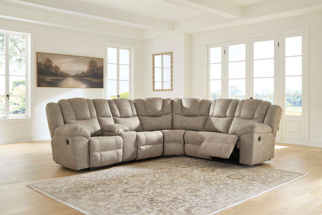 Pearce-Pike 3-Piece Reclining Sectional with Console