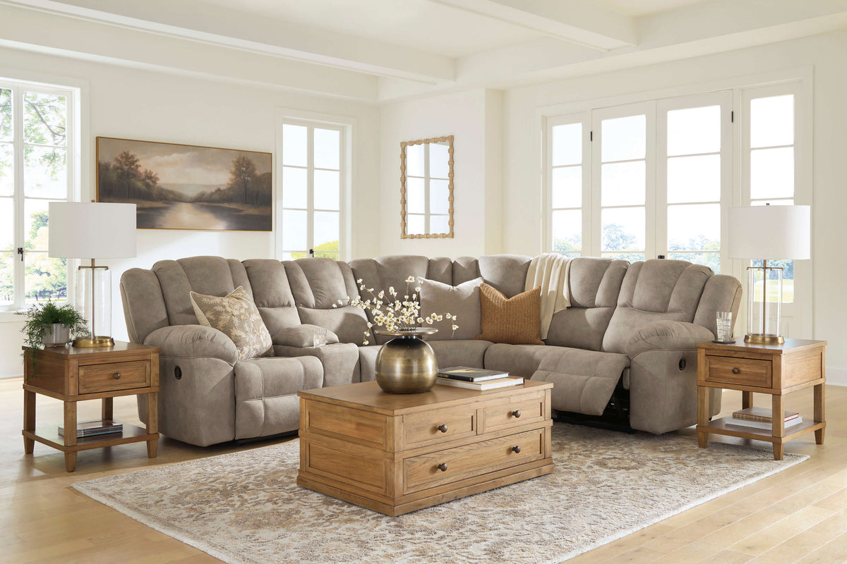 Pearce-Pike 3-Piece Reclining Sectional with Console