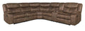 Dorado Walnut Reclining Sectional