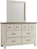 Vaughan-Bassett Chestnut Creek Dresser & Mirror in Alpaca/Greige