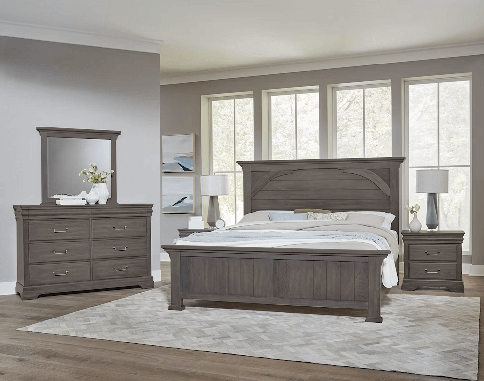 Vaughan-Bassett Vista gray 5 Pc Bedroom Group