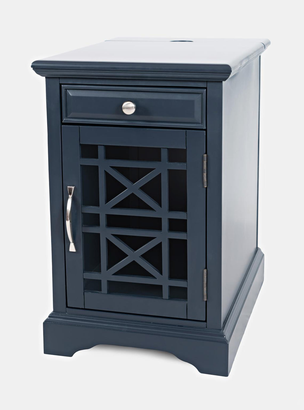 Craftsman Power Chairside Table Navy