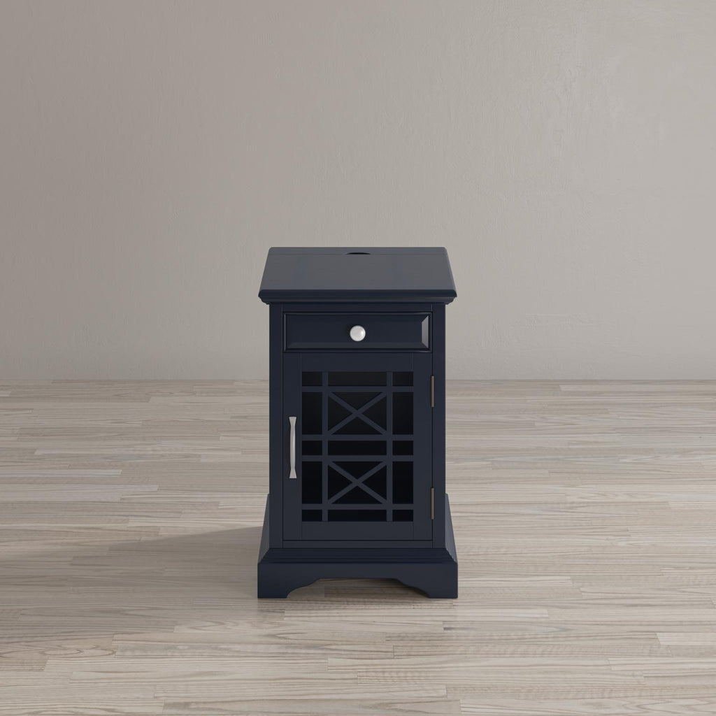 Craftsman Power Chairside Table Navy