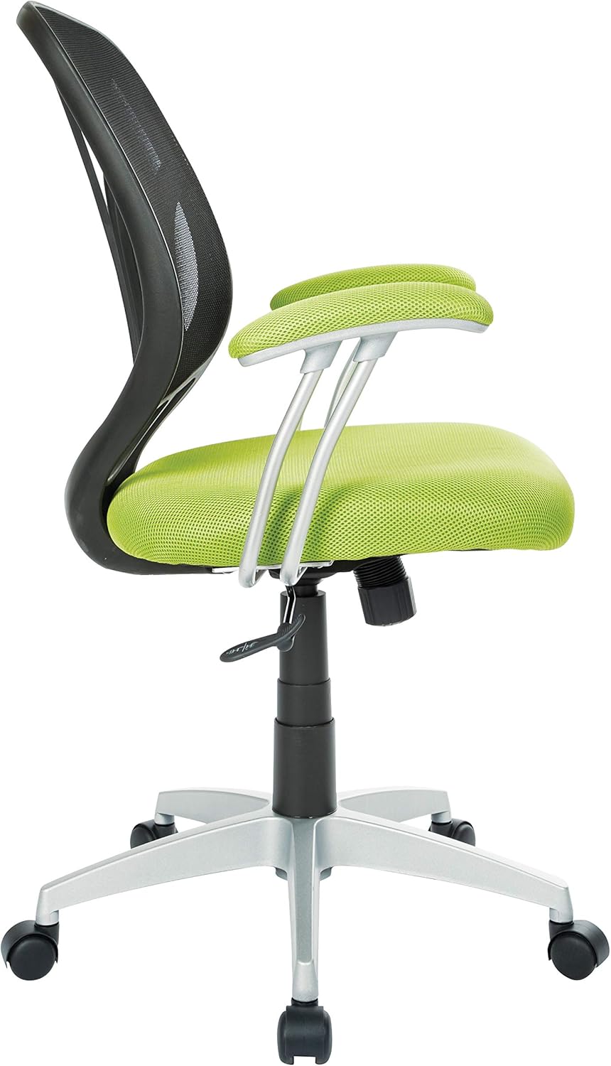 Screen Back Task Chair with Green Mesh Fabric