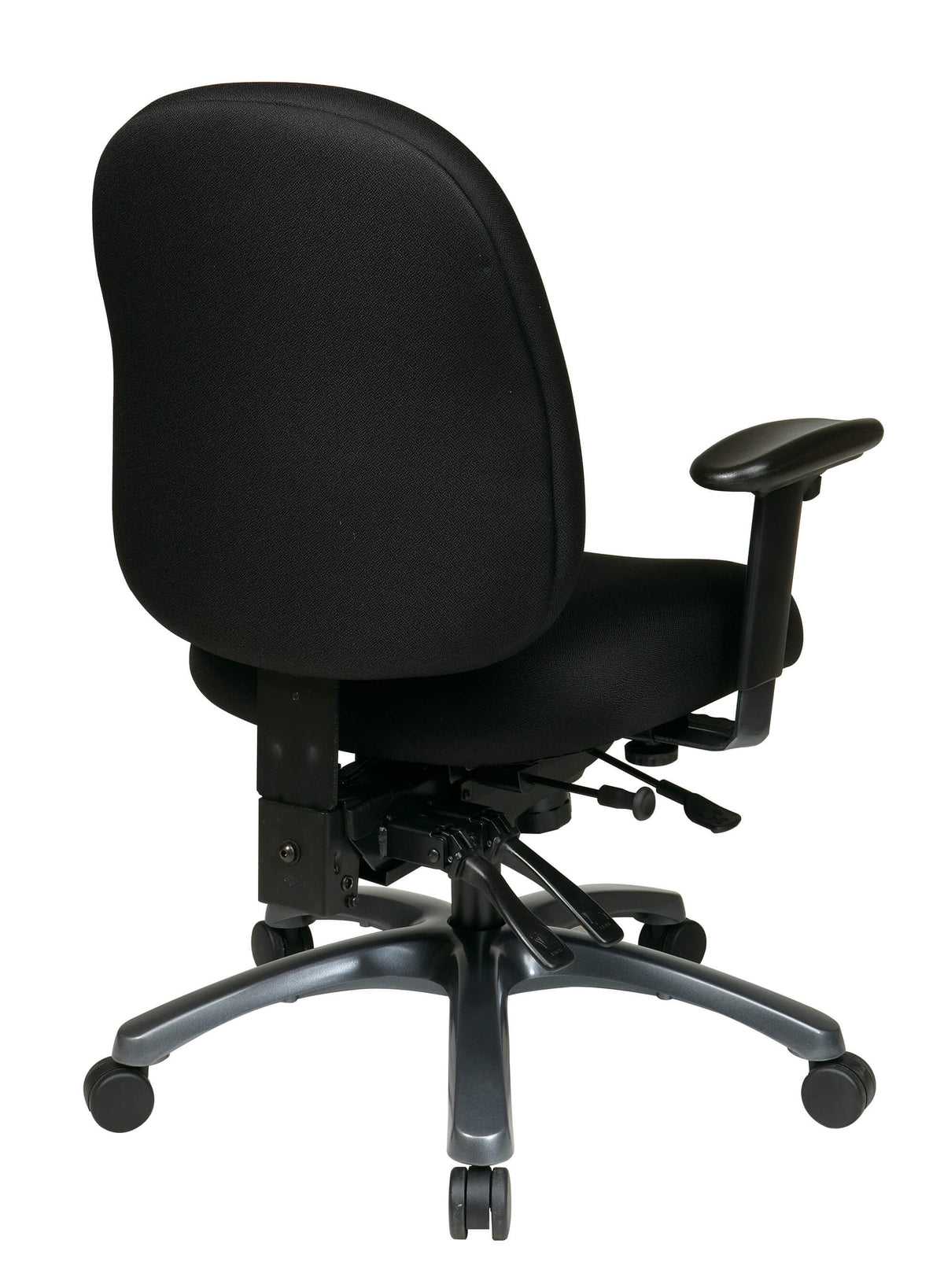 Multi-Function Mid Back Chair with Seat Slide