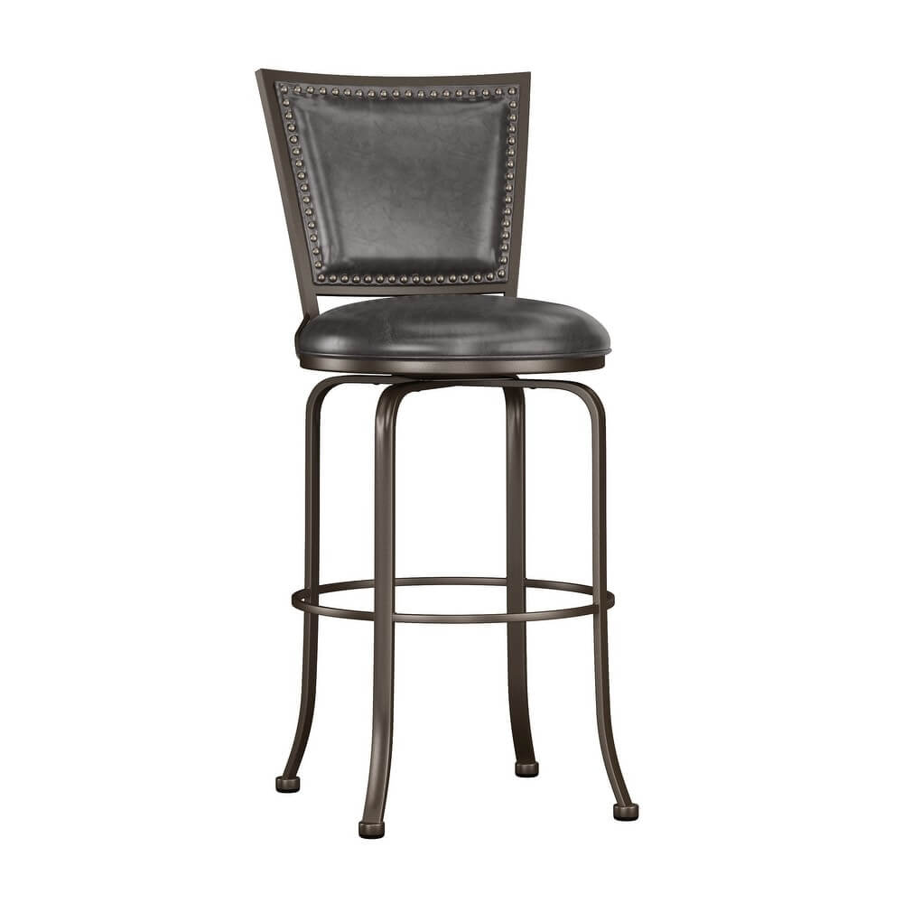 Belle Grove Commercial Metal Swivel Counter Stool