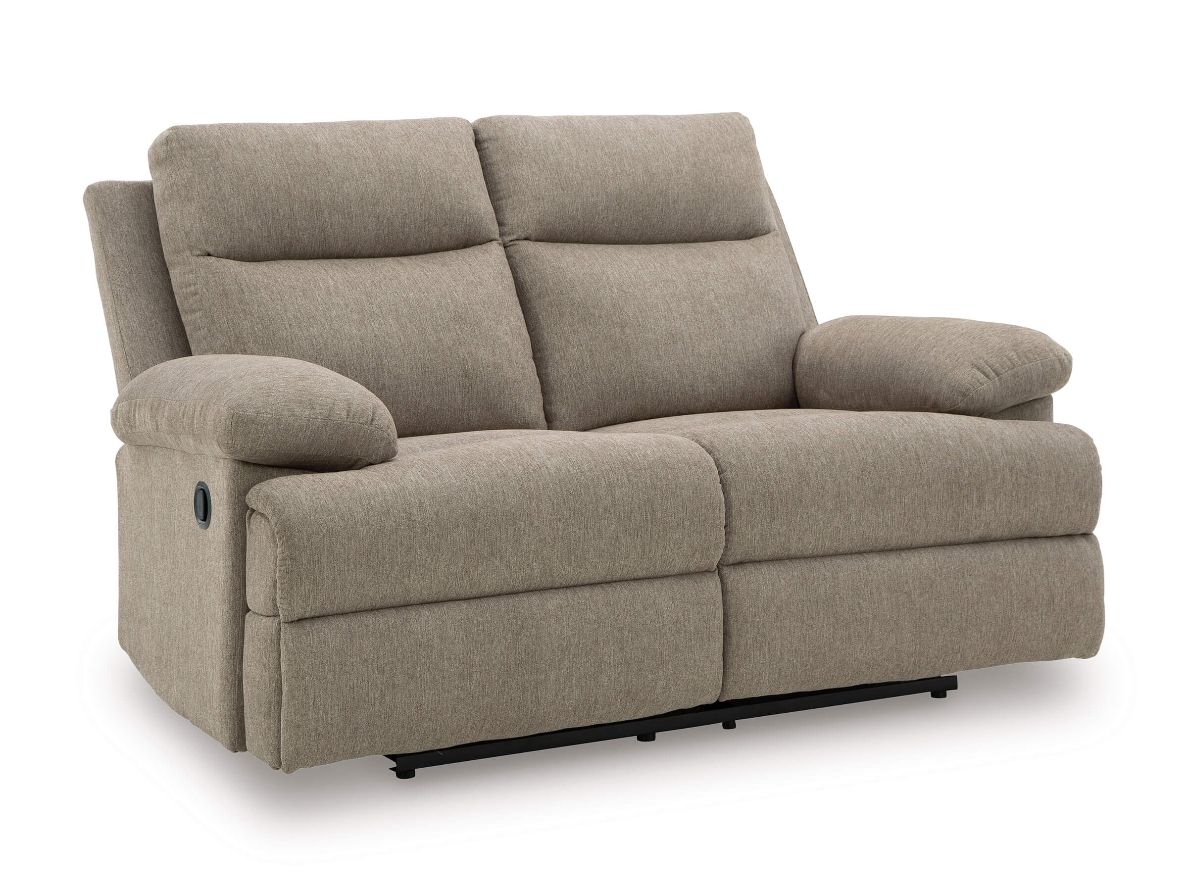 Side-Swipe Reclining Loveseat in Mocha