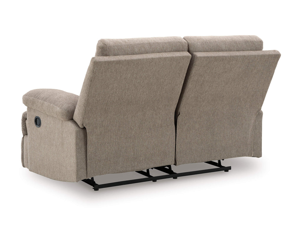 Side-Swipe Reclining Loveseat in Mocha