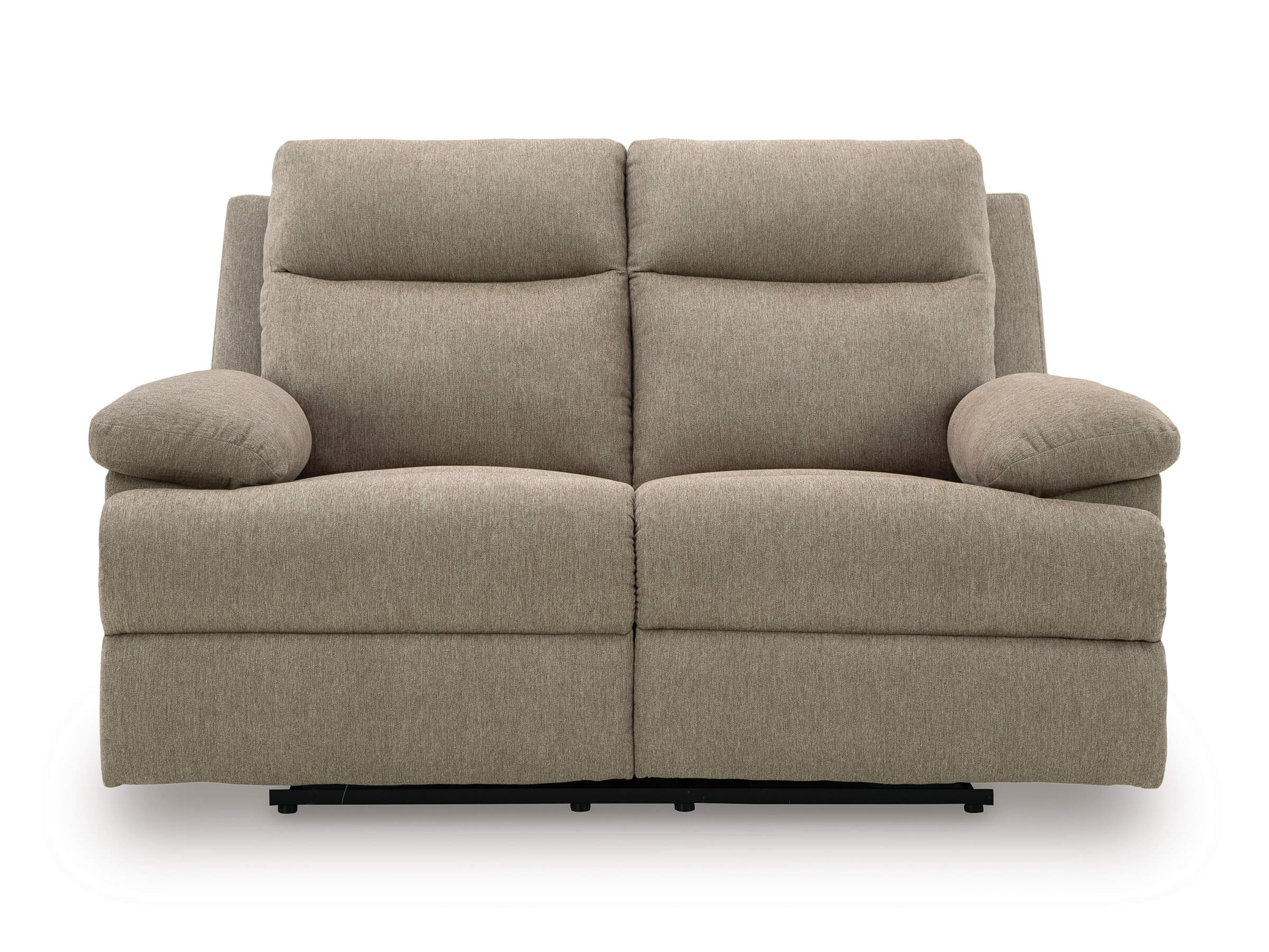 Side-Swipe Reclining Loveseat in Mocha