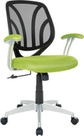 Screen Back Task Chair with Green Mesh Fabric