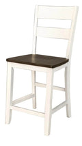 Mariposa Ladderback Counter Stool in Cocoa/Chalk